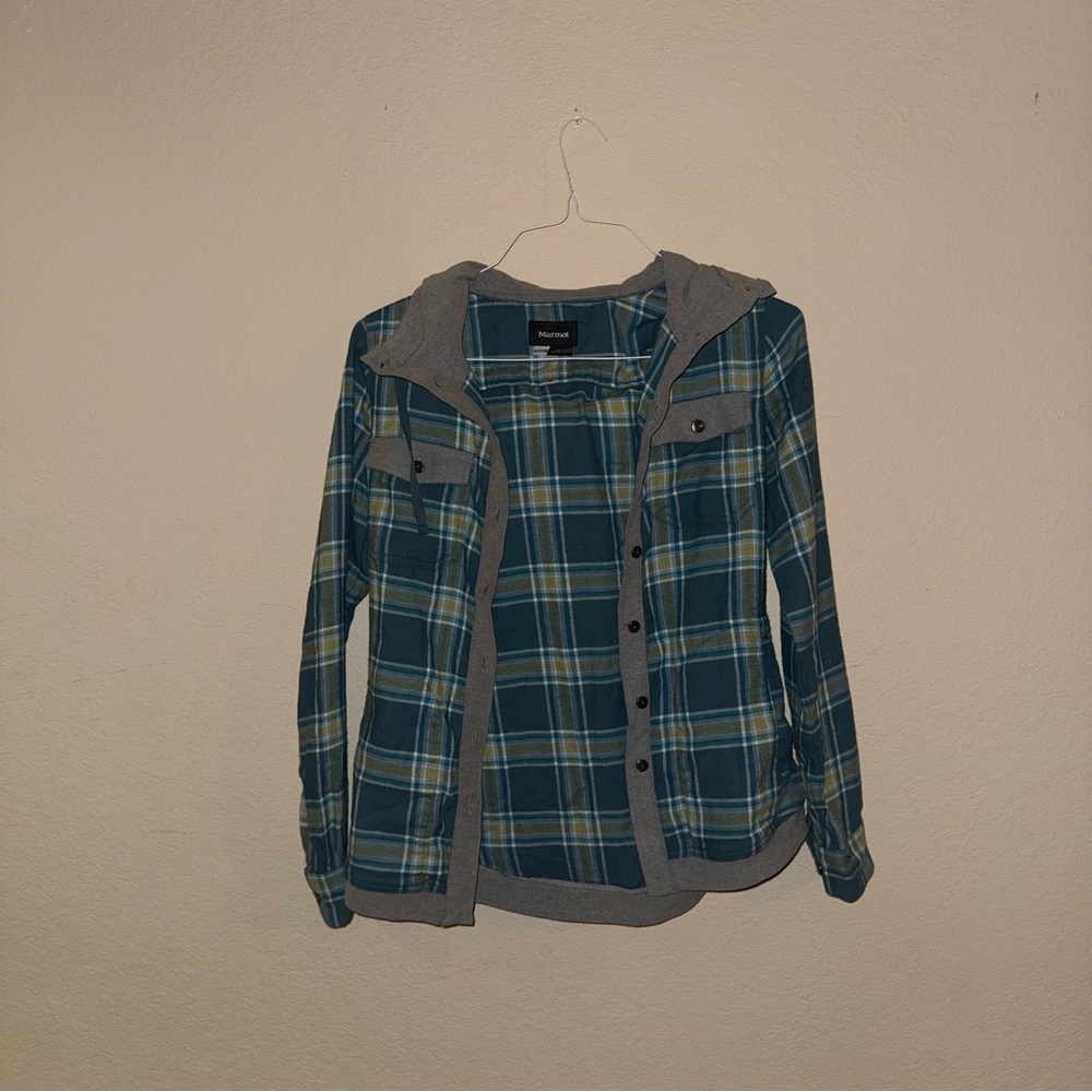 Women’s Marmot Plaid Hooded Shirt Jacket